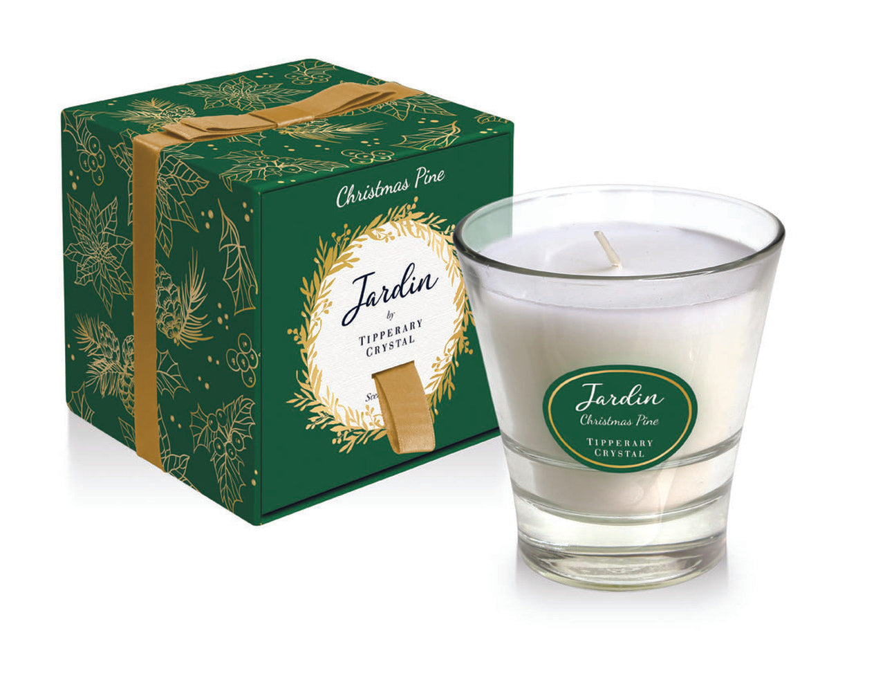 Tipperary Crystal Jardin Christmas Pine Candle 300g