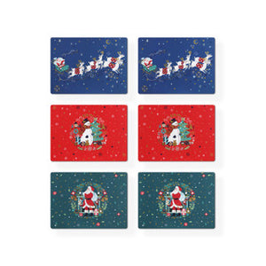 Tipperary Crystal Christmas S/6 Placemats