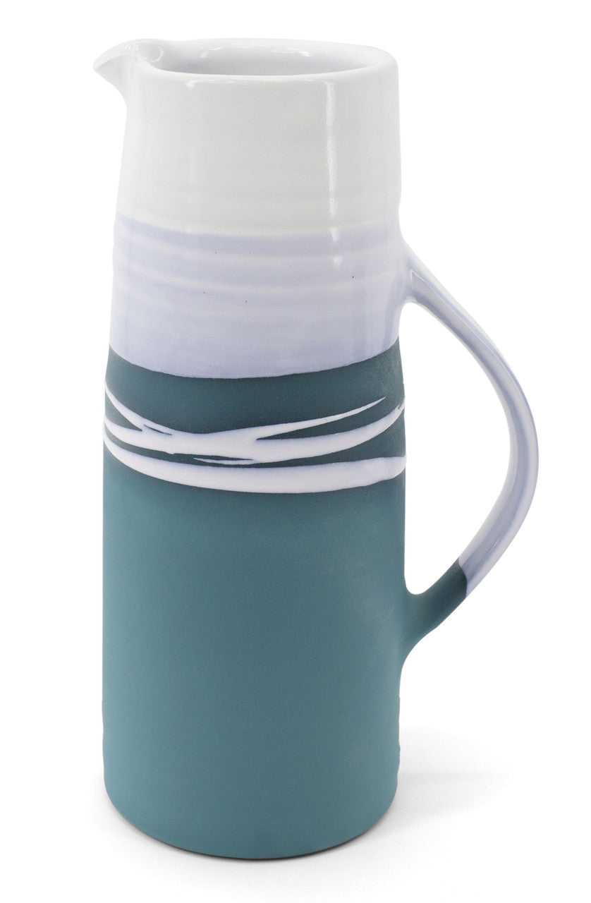 Paul Maloney Pottery Large Jug Teal