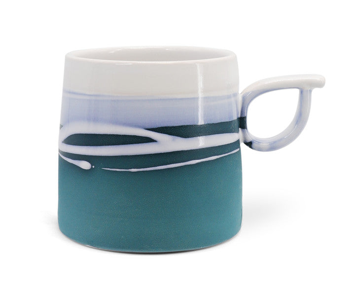 Paul Maloney Pottery Teal Single Mug