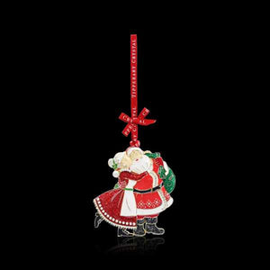 Tipperary Crystal Sparkle Christmas Decoration Mr & Mrs Claus