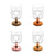 Orla Kiely Formal Wine Glass S/4-Colour-Hazel/Bronze Mix-NEW 2024