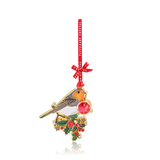 Tipperary Crystal Gem Robin Christmas Decoration