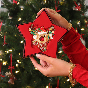 Tipperary Crystal Gem Reindeer Christmas Decoration