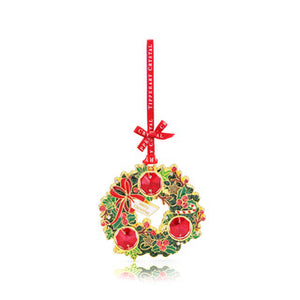 Tipperary Crystal Gem Wreath Christmas Decoration-New 2024