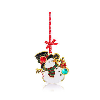 Tipperary Crystal Gem Snowman Christmas Decoration