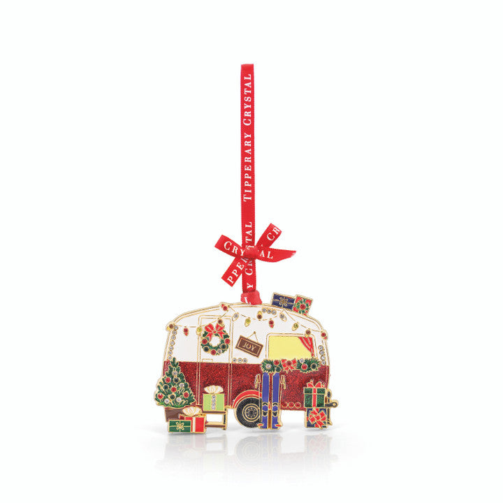 Tipperary Crystal Sparkle Caravan Christmas Decoration