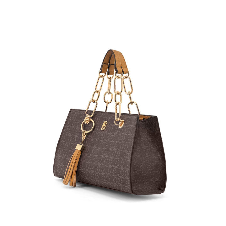 Tipperary Crystal Monogram Handbag Mocha-New 2025