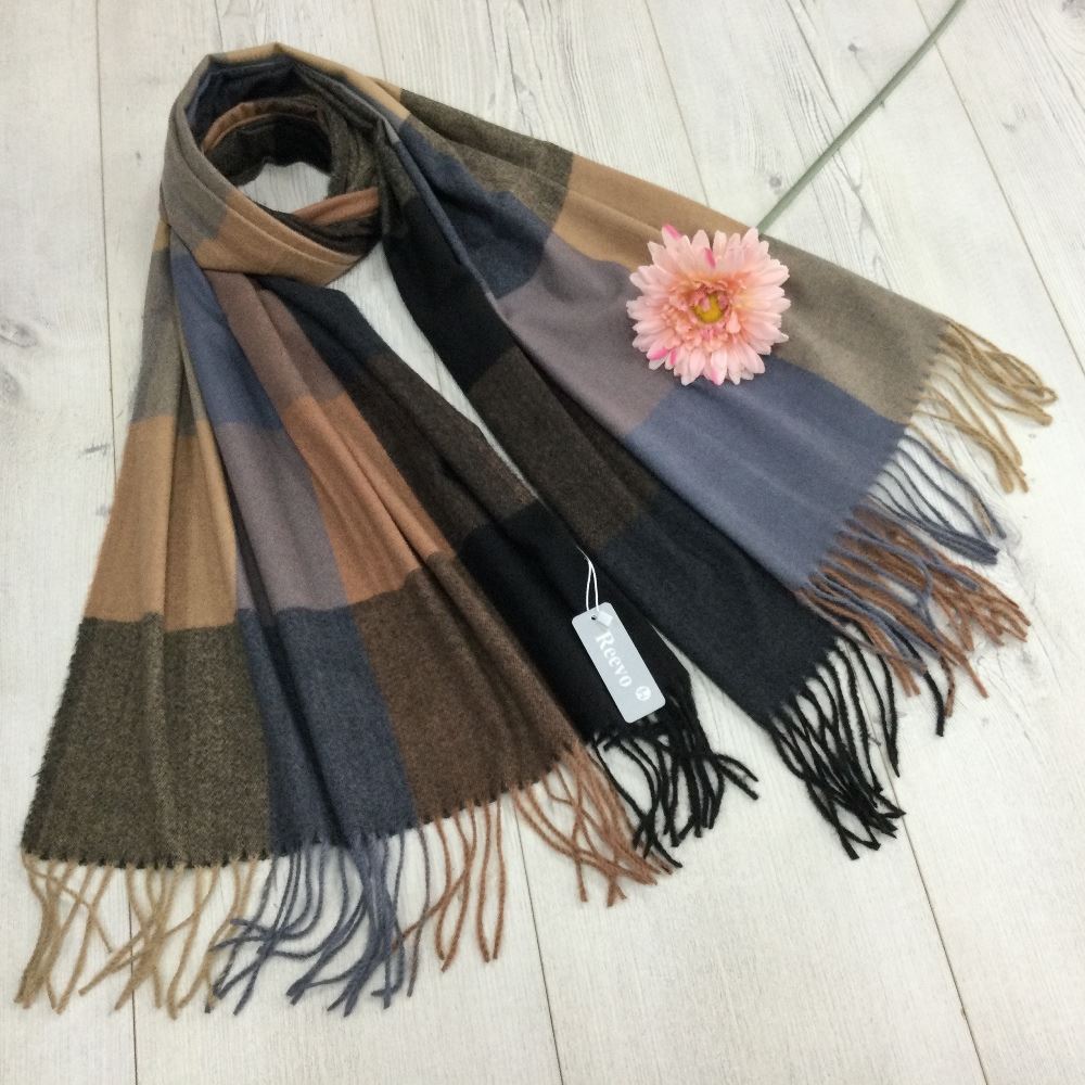 Reevo Accessories  Design Scarf -Black & Grey