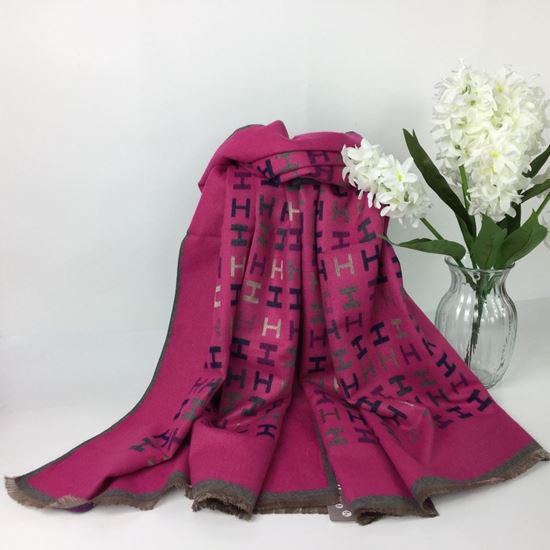 Reevo Accessories H Design Scarf -Hot Pink