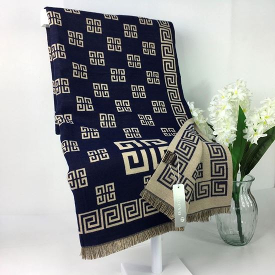Reevo Accessories  Design Scarf -Navy & Beige