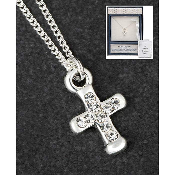 Equilibrium Jewellery Sparkle Cross Necklace