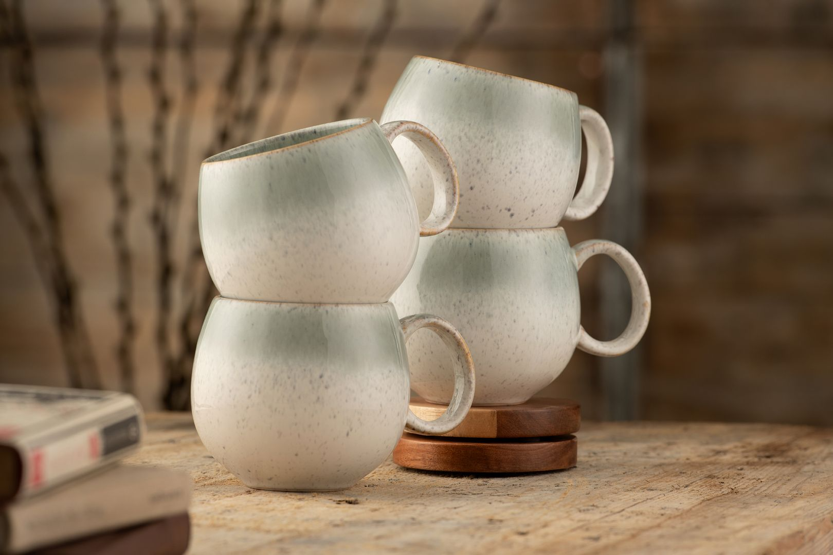 Belleek Living Tivoli Round Mugs S/4