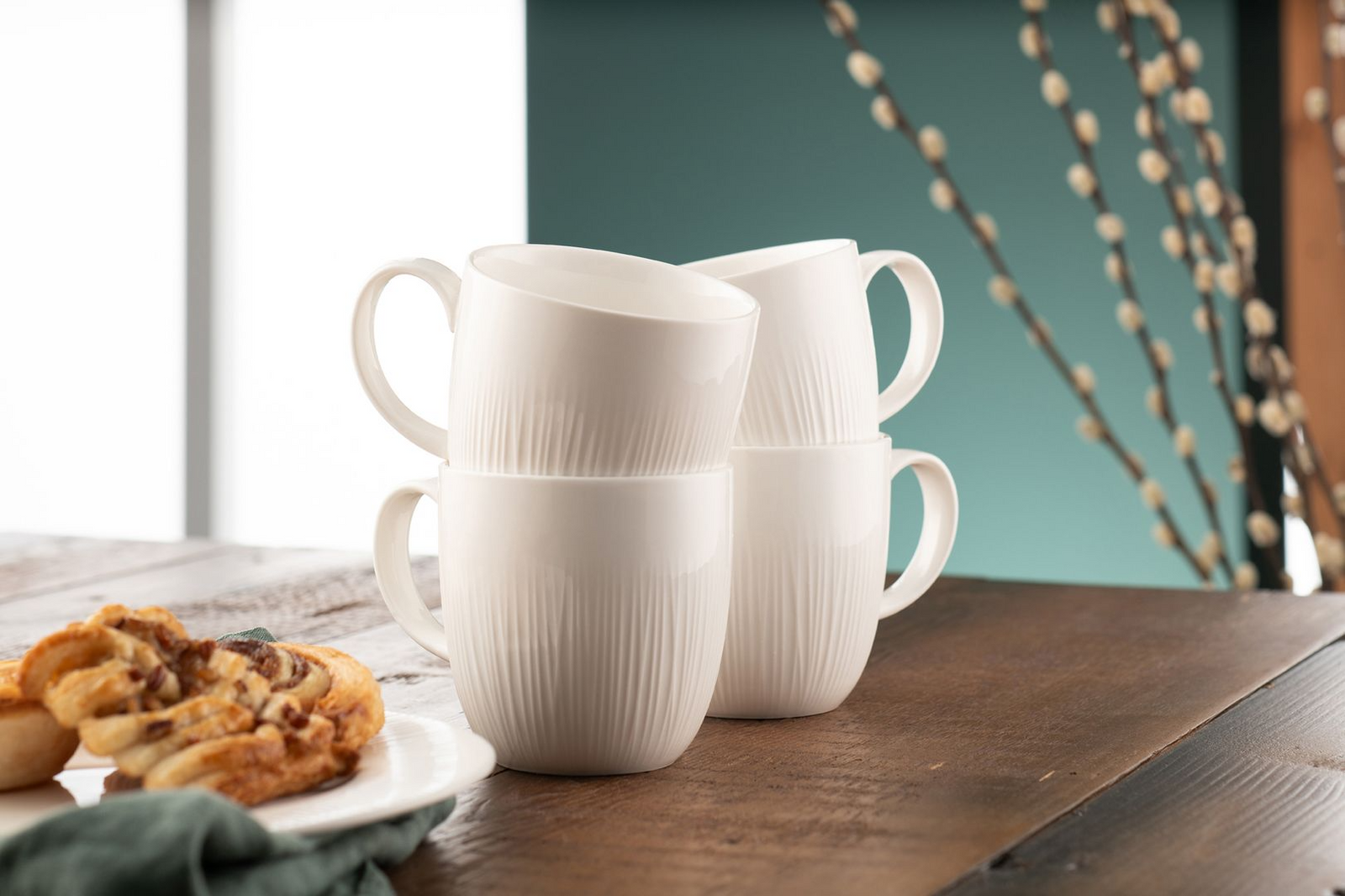 Belleek Living Erne Mugs Set of 4