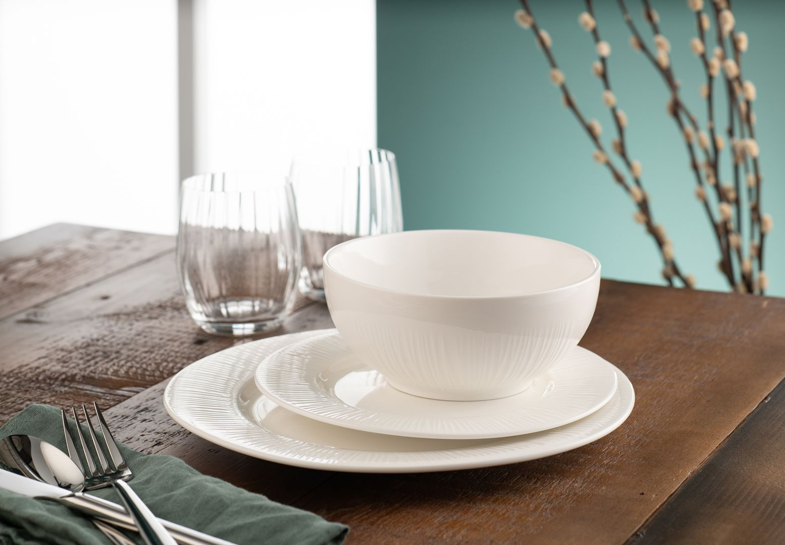 Belleek Living Erne Dinner Set 12pce Set