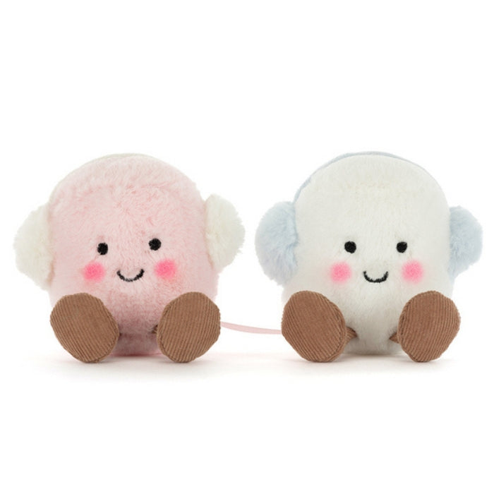 Jellycat Amuseable Toastie Pink And White Marshmallows