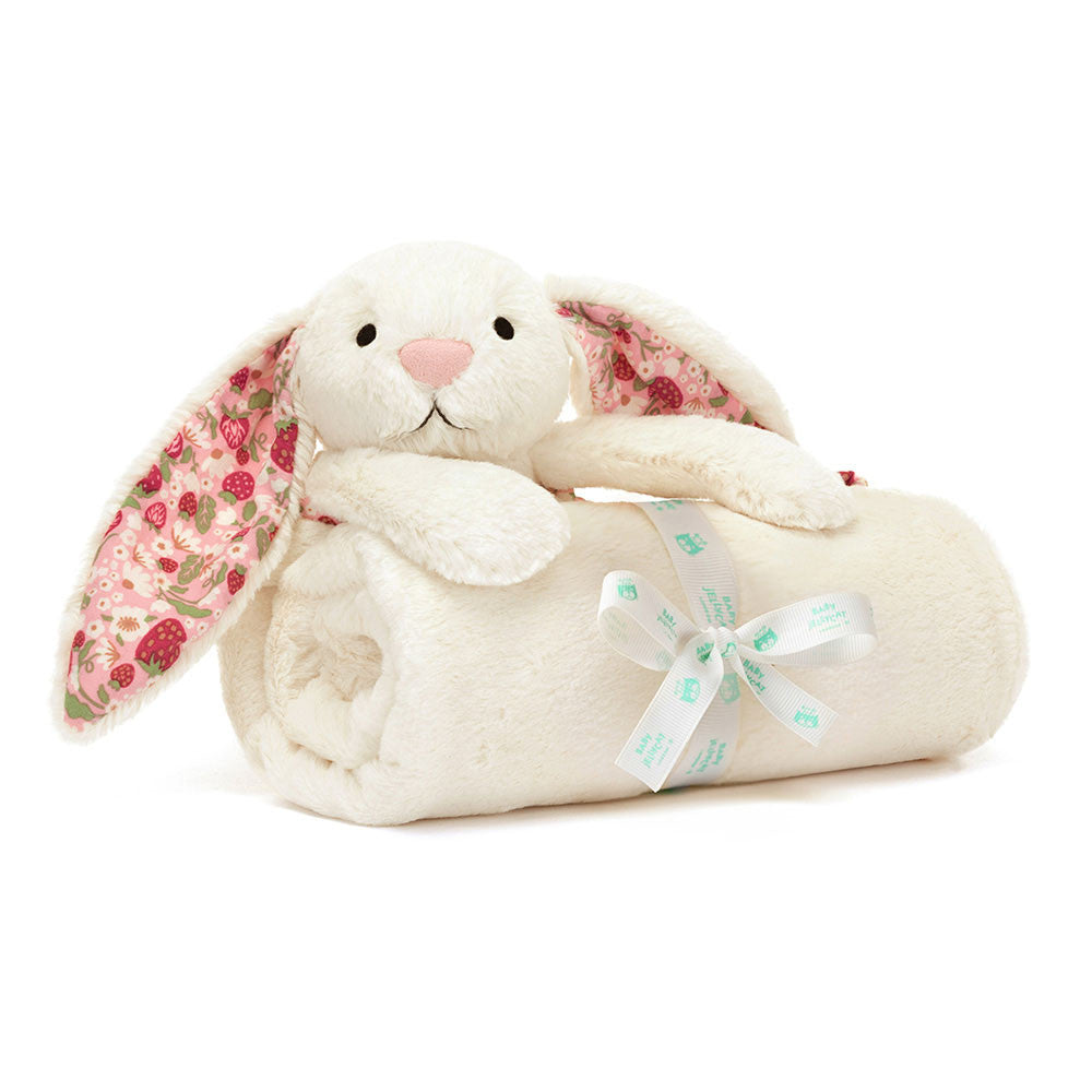 Jellycat Blossom Cream Berry Bunny Blankie