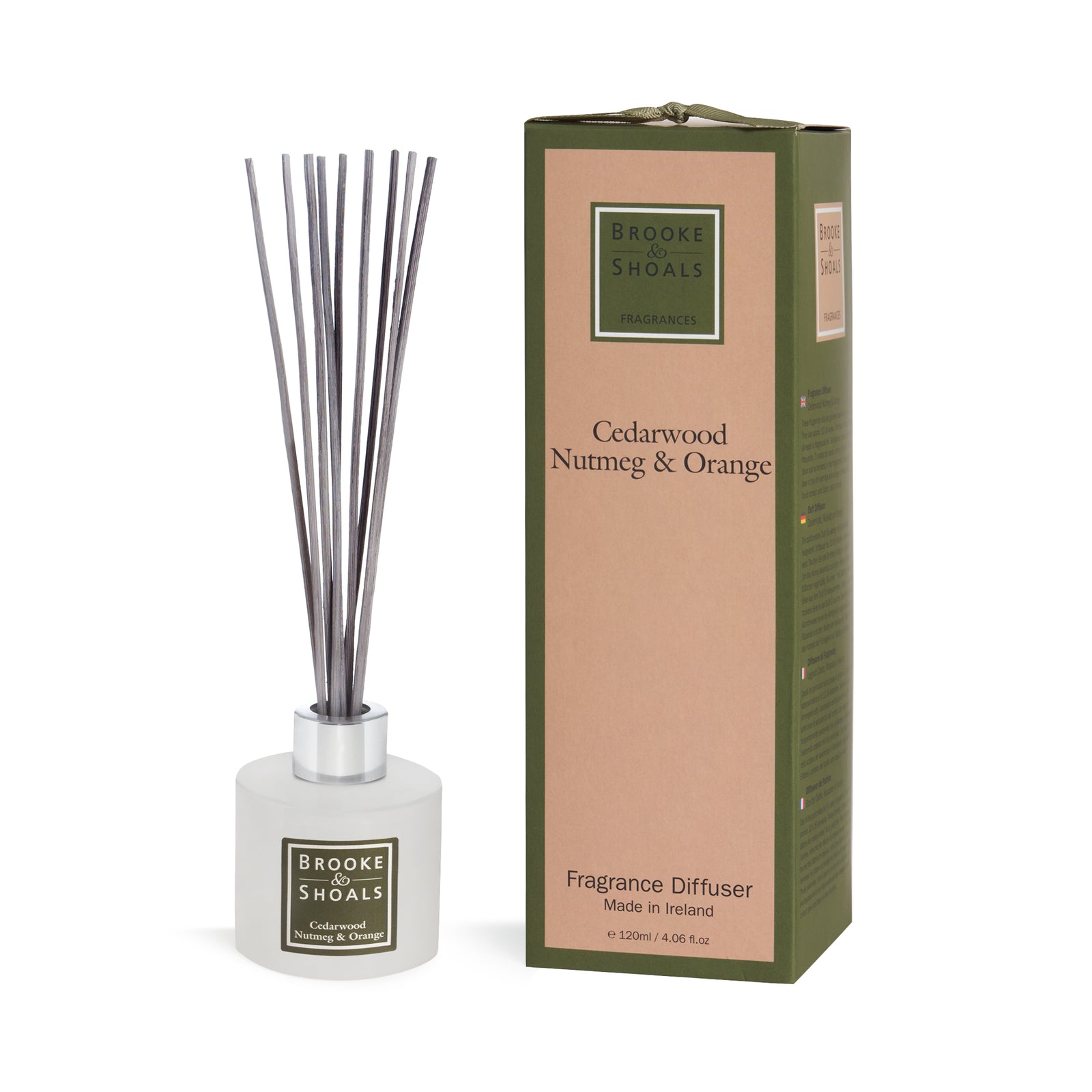 Brooke and Shoals Cedarwood Nutmeg And Orange Diffuser