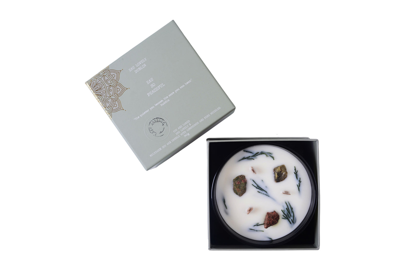 Eau Lovely Eau so Peaceful Gemstone Candle