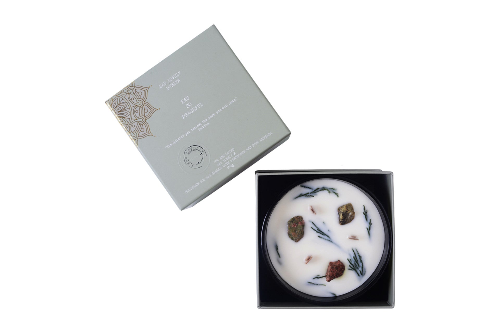 Eau Lovely Eau so Peaceful Gemstone Candle