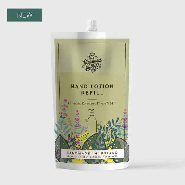 The Handmade Soap Co, Lavender Rosemary,Thyme and Mint Hand Lotion Refill 500 ml