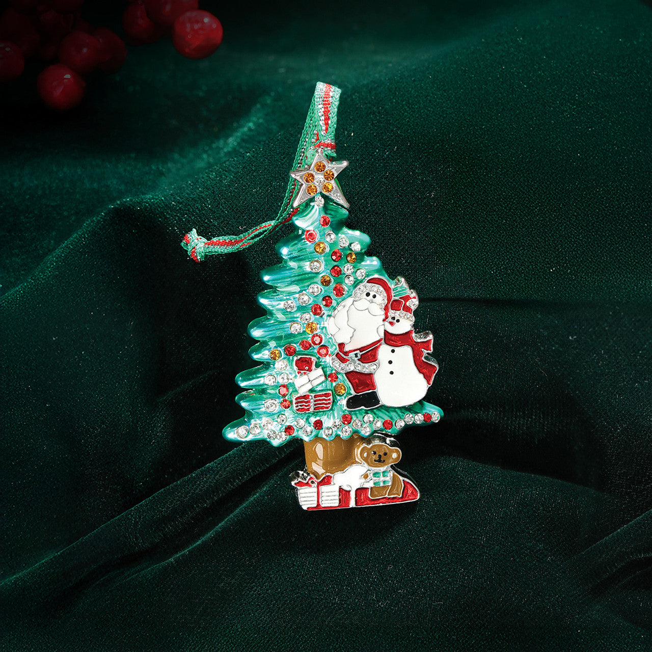 Newbridge Silverware Santa & Snowman Christmas Tree Decoration  -New 2025