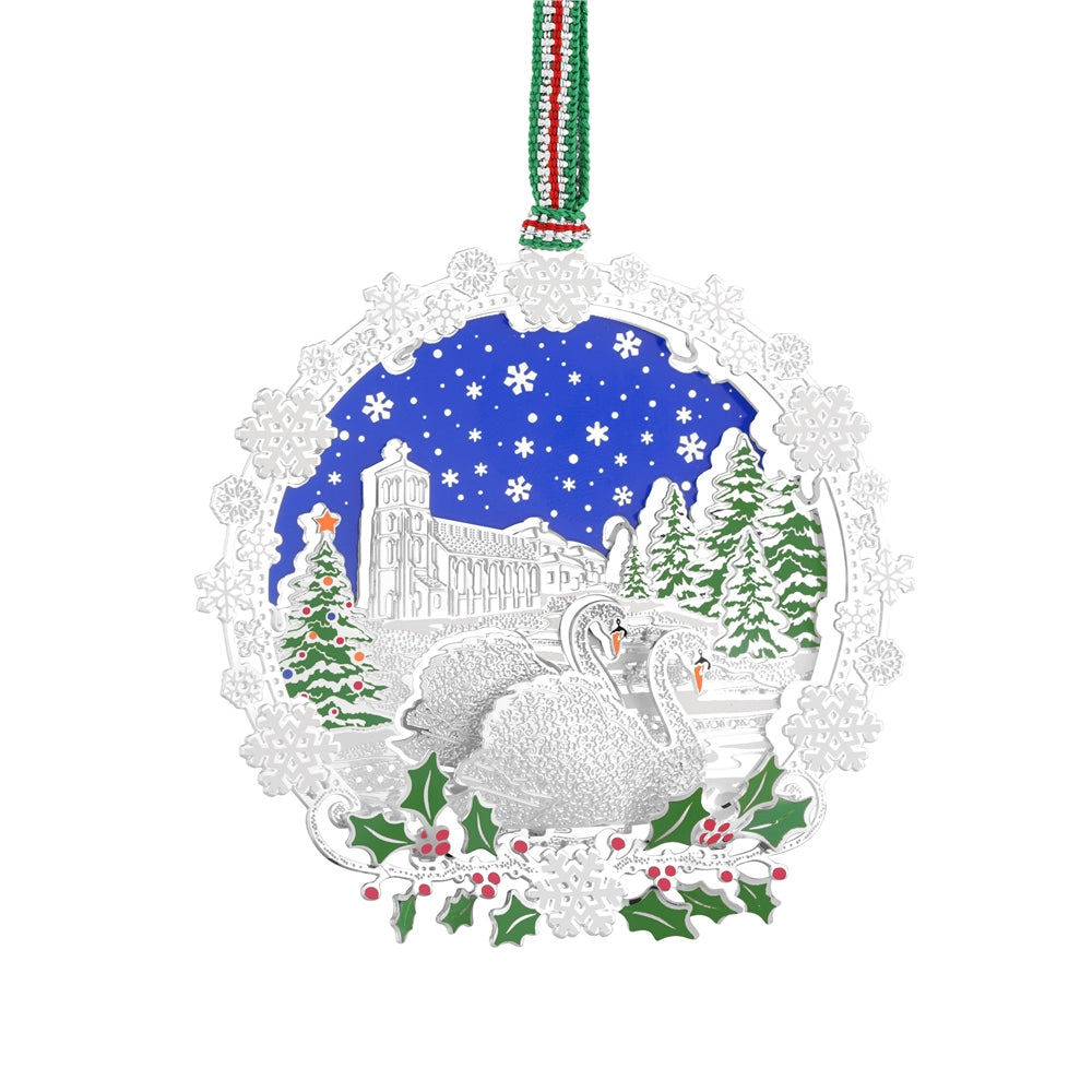 Newbridge Silverware Swan Christmas Tree Hanging Decoration