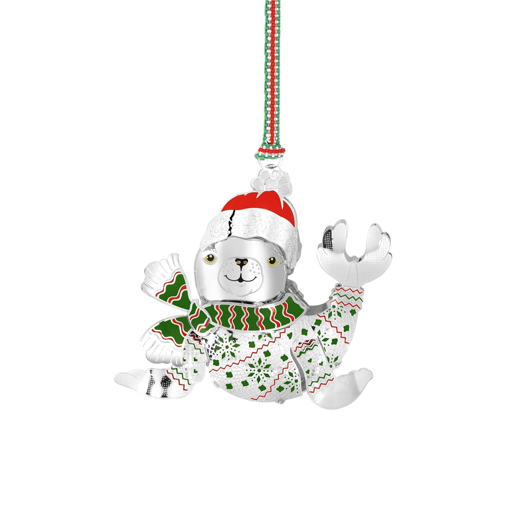 Newbridge Silverware Baby Seal Pup Christmas Tree Decoration