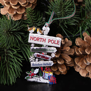Newbridge Silverware North Pole Christmas Tree Decoration -New 2025