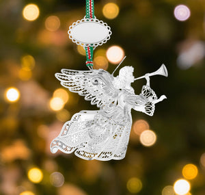 Newbridge Silverware Angel Wings with Trumpet Christmas Tree Decoration -New 2026