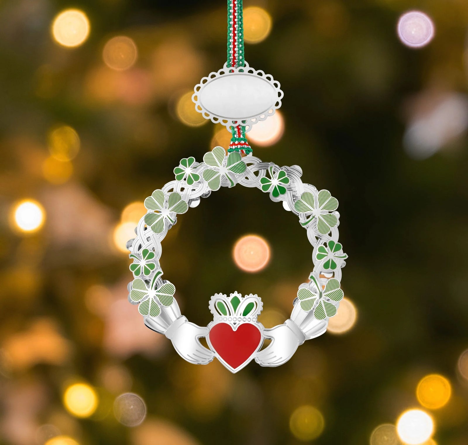 Newbridge Silverware Claddagh with Shamrock Christmas Tree Decoration -New 2026