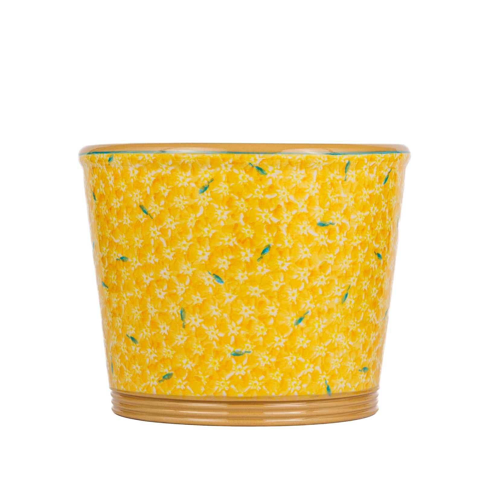 Nicholas Mosse Yellow Lawn Large Cache Pot Indoor