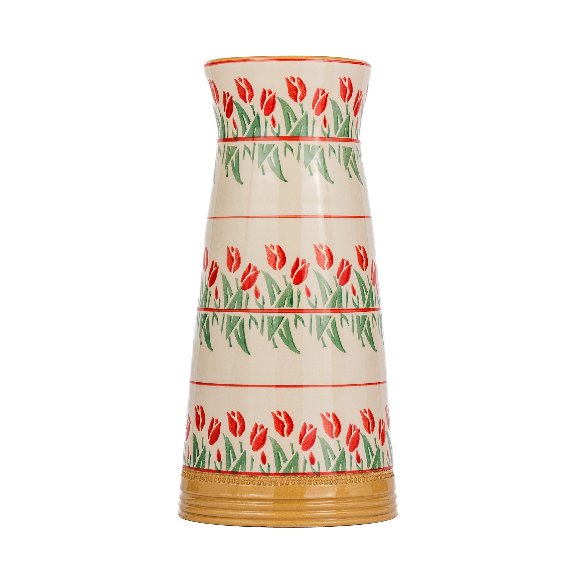Nicholas Mosse Red Blooms Large Tapered Vase 28cm
