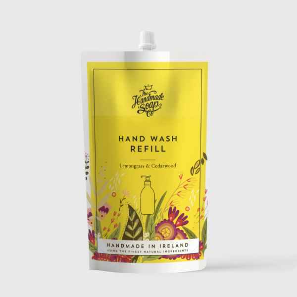 The Handmade Soap Co, Lemongrass and Cedarwood Hand Wash Refill 500 ml