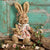 Powell Craft Rabbit Teddy In Floral & Fruit Print Dress and Baby 45cm