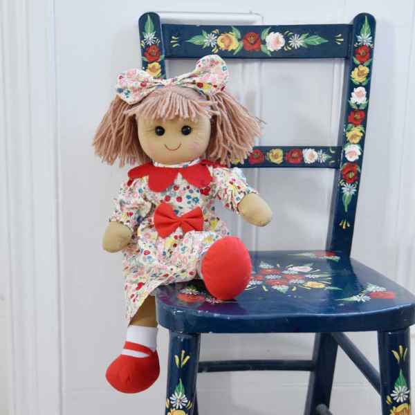 Powell Craft Petal Collar Flower Rag Doll