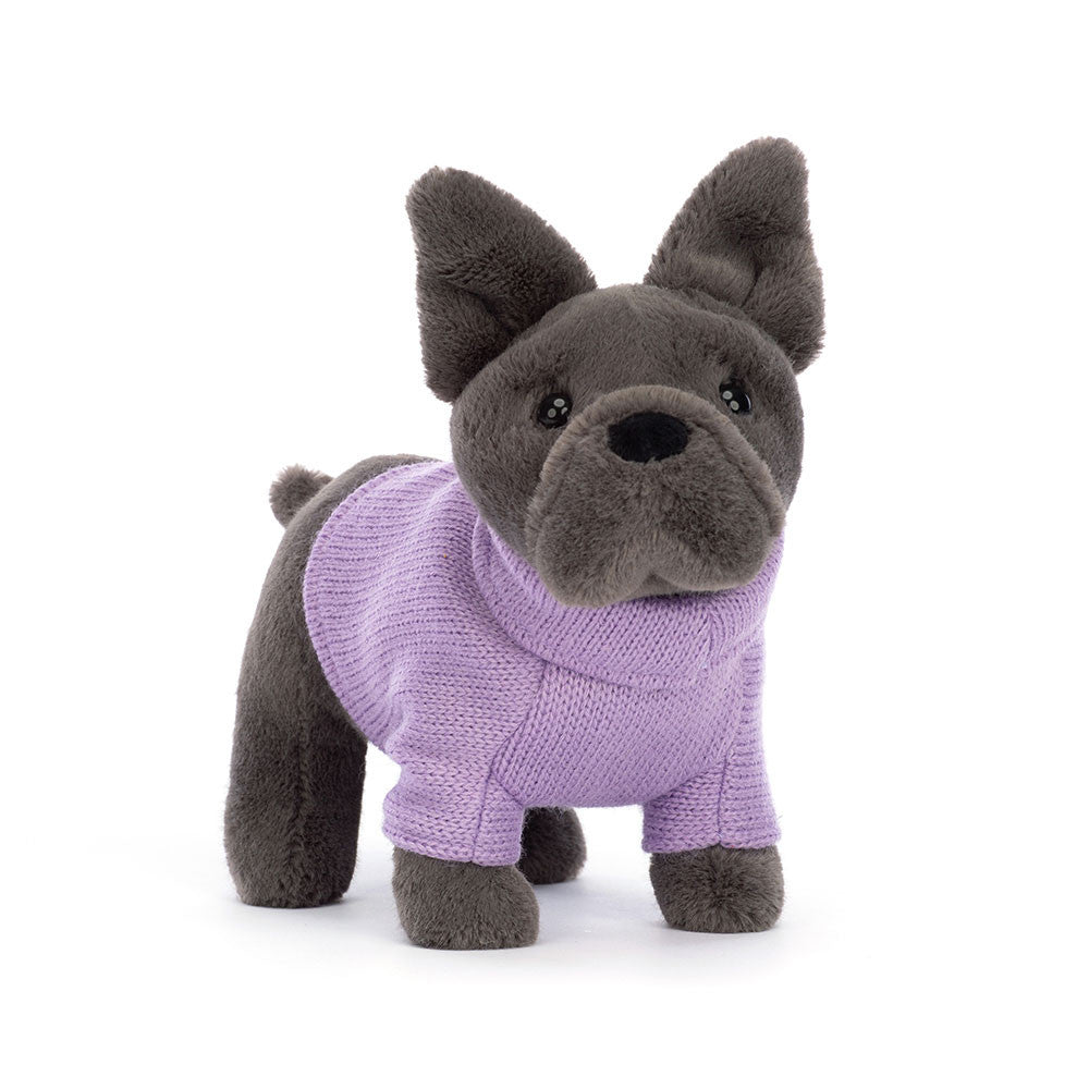  Sweater French Bulldog Purple 犬 Jellycat Sweater French Bulldog Purple - The Design Gallery Drogheda
