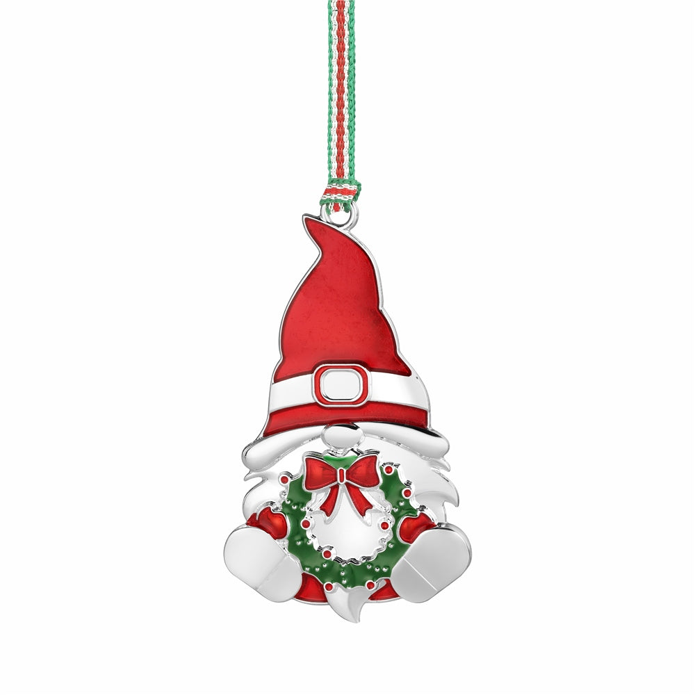 Newbridge Silverware Gonk with Wreath Christmas Tree Decoration-New 2024