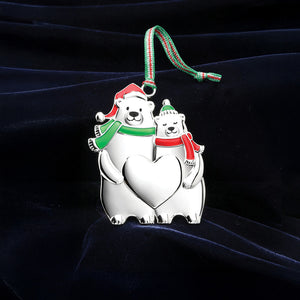 Newbridge Silverware Polar Bear Couple Christmas Tree Decoration-New 2025