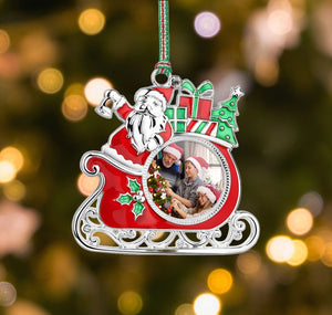 Newbridge Silverware Santa on Sleigh Christmas Tree Decoration -New 2026