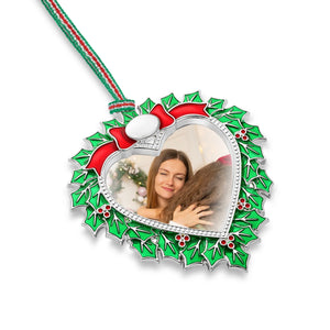 Newbridge Silverware Holly Photoframe Christmas Tree Decoration -New 2026