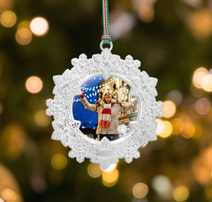 Newbridge Silverware Snowflake Photoframe Christmas Tree Decoration -New 2026