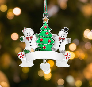 Newbridge Silverware Gingerbread Couple Christmas Tree Decoration -New 2026