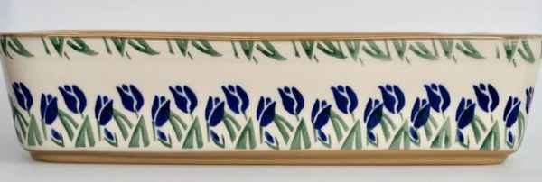 Nicholas Mosse Blue Blooms Large Rectangle Dish