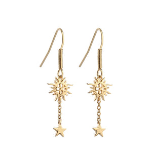 Newbridge Silverware Amy Huberman Sun and Star Earrings with Clear Stones