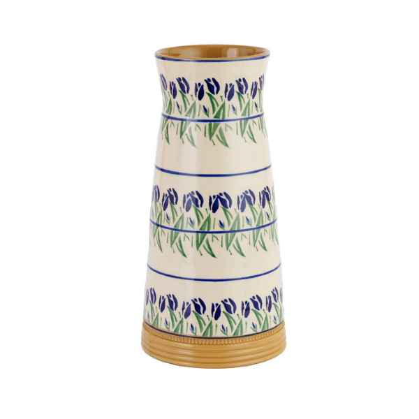 Nicholas Mosse Blue Blooms Large Tapered Vase 28cm