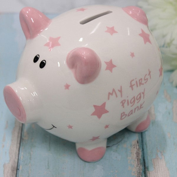 My First Piggy Money Box Pink
