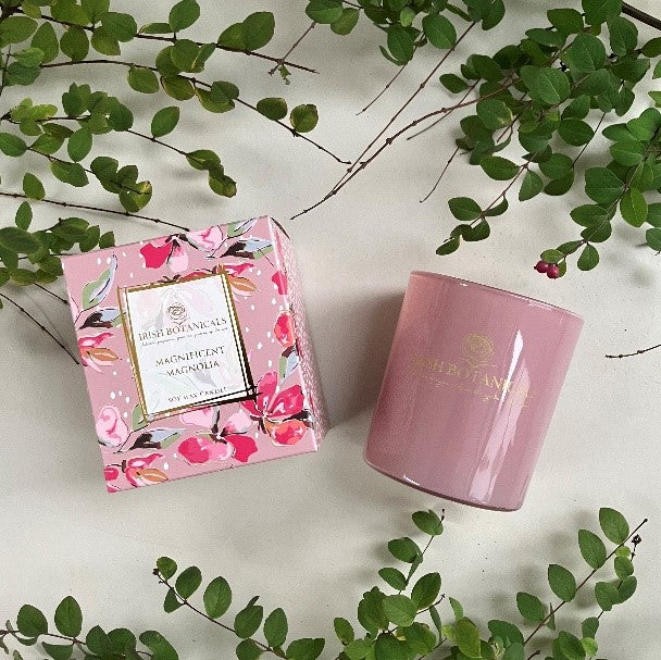 Irish Botanicals-Magnificent Magnolia Candle-New 2025