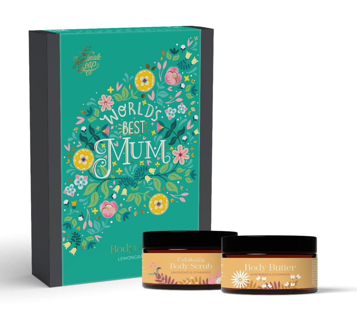 The Handmade Soap Company "Worlds Best Mum Gift Set" Lemongrass and Cedarwood