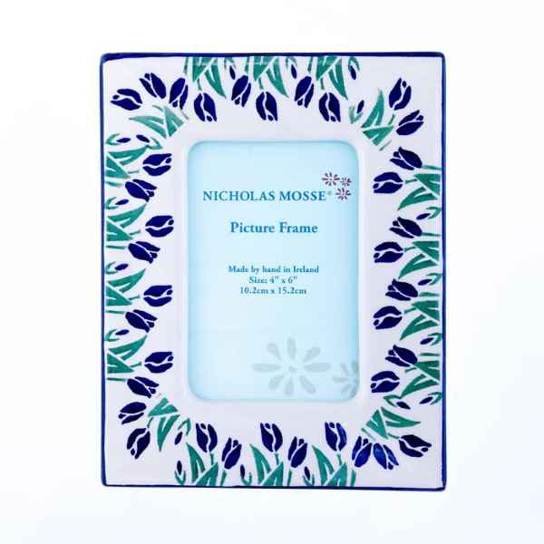 Nicholas Mosse Blue Blooms 4x6 Photo Frame